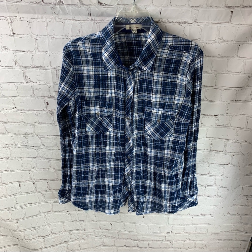 Kut from the Kloth Flannel Button Down Shirt - Picture 3 of 7